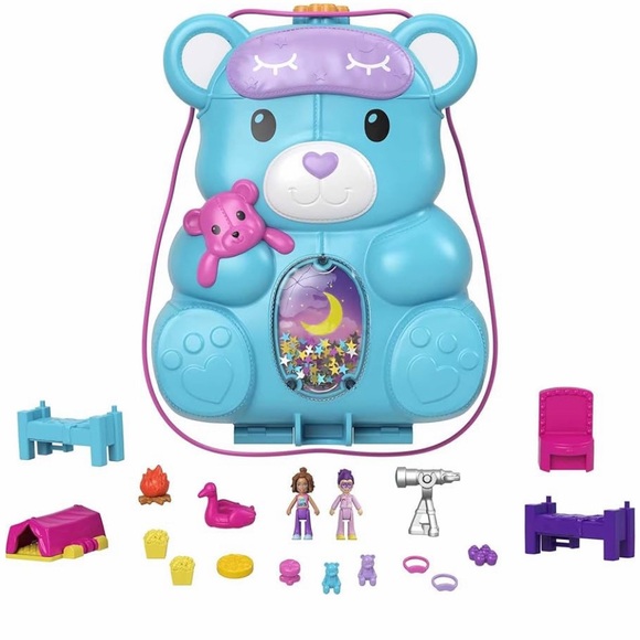 Polly Pocket Travel Koala AND Teddy Bear Purse Play Sets-EUC-Completed Sets! - Picture 8 of 16